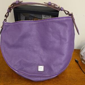 Dooney & Bourke Lavender Leather Hobo Bag